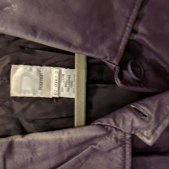 Roaman's Purple Women's Leather Jacket - Picture 3 of 4
